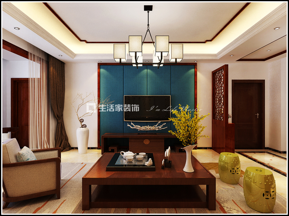 储物柜中海 国际 社区 新中式 风格