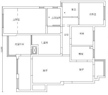 美式乡村户型图装修效果图