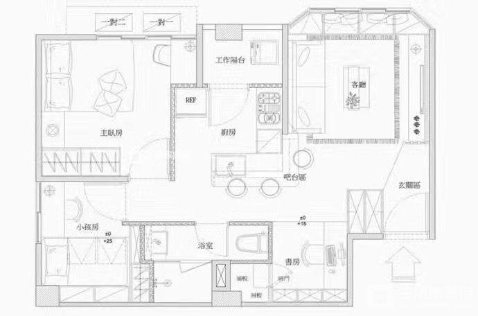 北欧户型图装修效果图