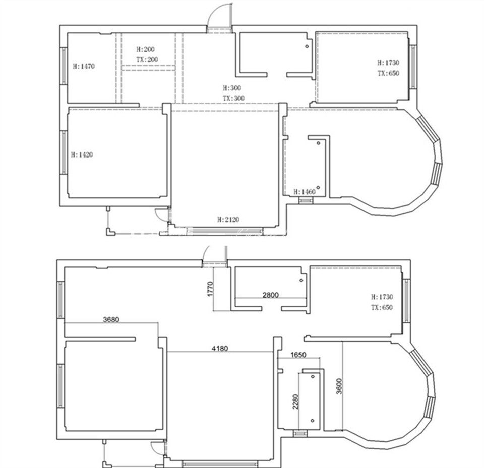 現(xiàn)代戶型圖裝修效果圖