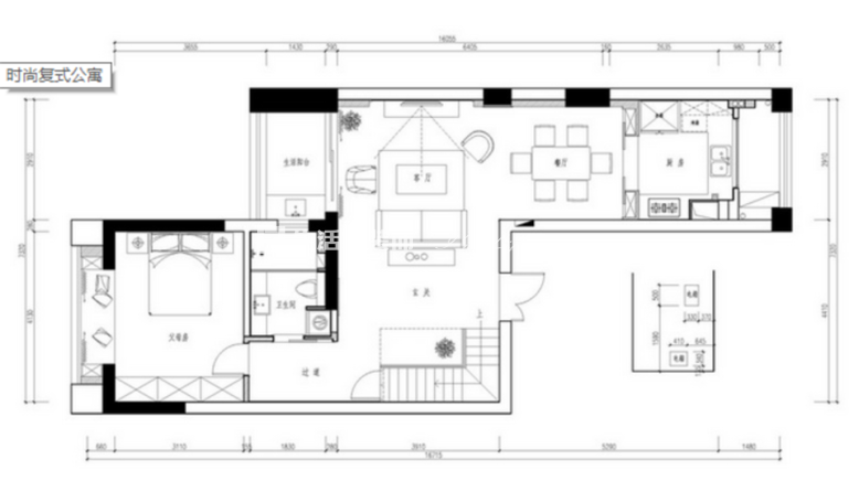 户型图建发鹭州 北欧风格装修