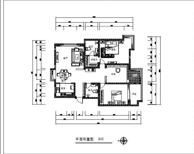 户型图三箭 济南 山庄