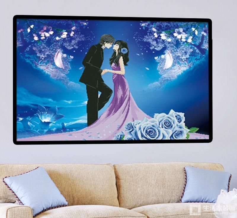 婚房风水 蓝色挂画