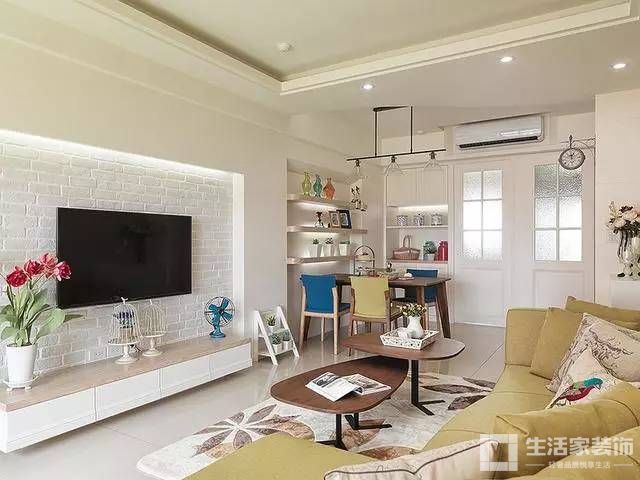 小户型 简练电视背景墙