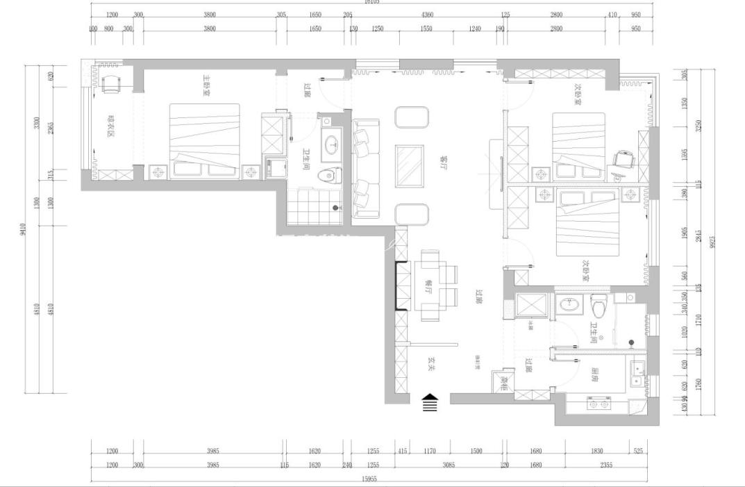 户型图风格 金科清都记忆