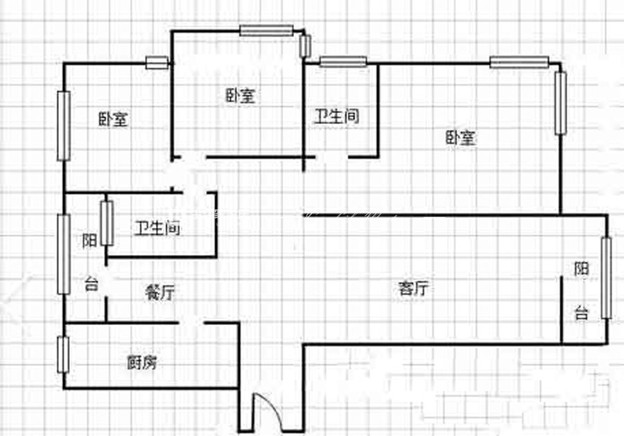 现代户型图装修效果图