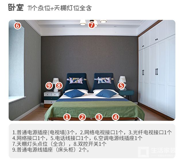 卧室 准水电位