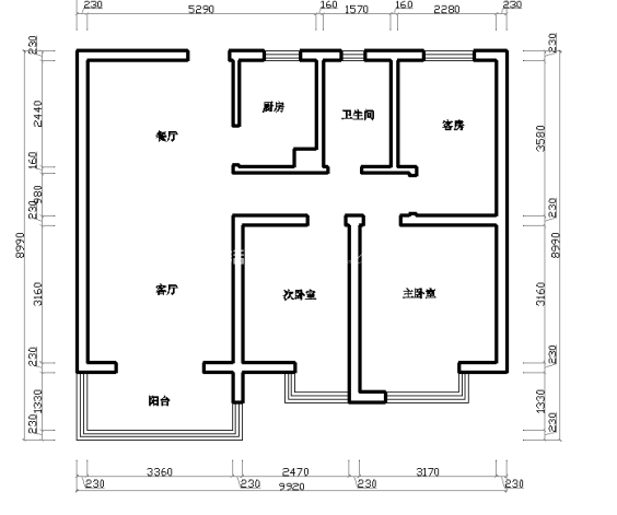 户型图中海滨湖公馆装修