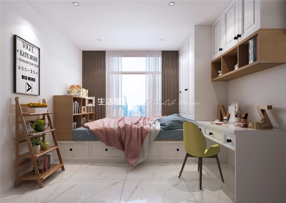 电视墙清新北欧