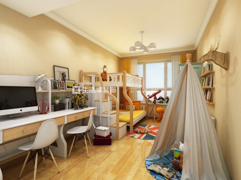 储物柜书柜的形式来做电视背景墙 榻榻米的形式来