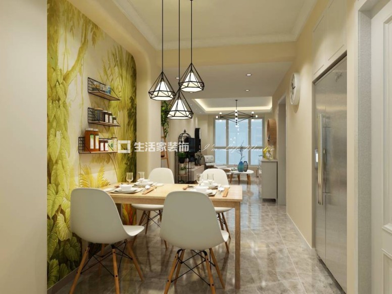 储物柜工业风的软装配饰、自然的元素、居住在丛林中