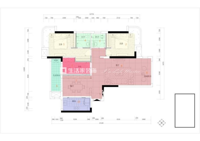 户型图长沙现代风格装修效果图