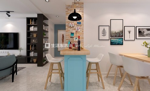 飘窗北欧极简 三居室