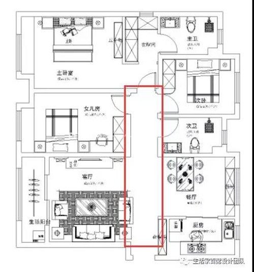 簡歐戶型圖裝修效果圖