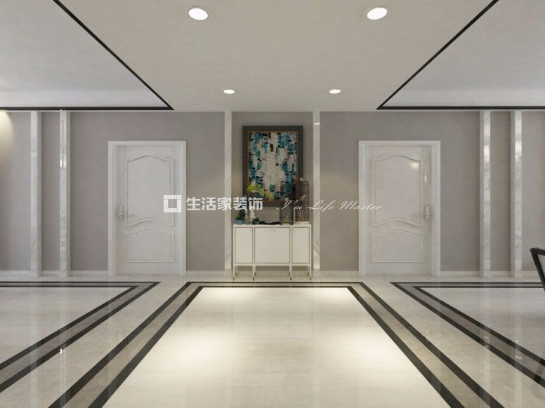 电视墙条理感的明秀庄园220平现代