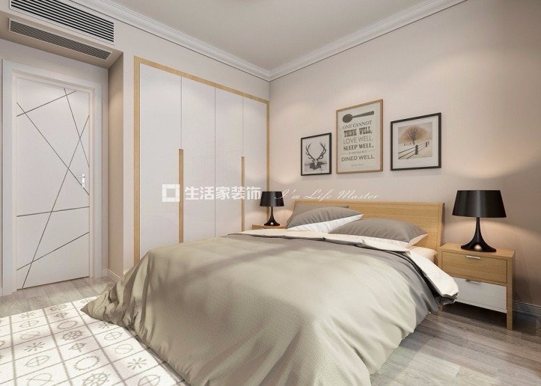 电视墙清新-普罗旺斯95平北欧