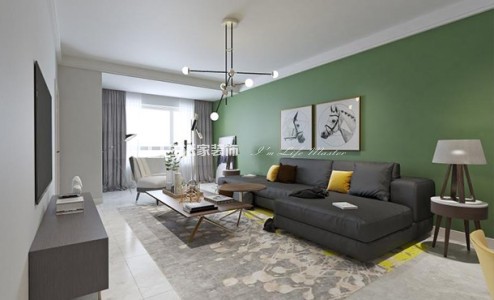 电视墙现代简约 三居室