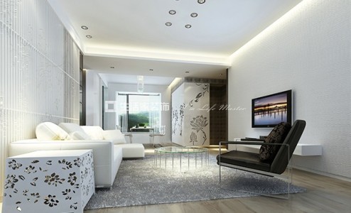 飘窗现代极简 二居室