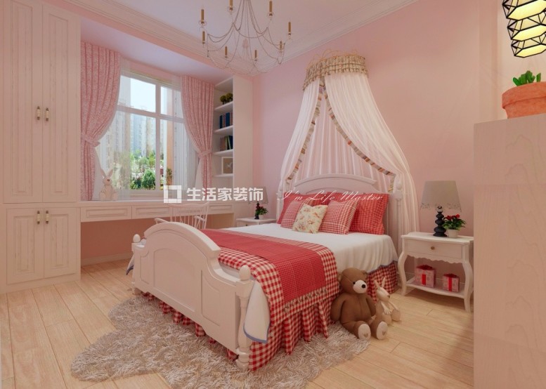 飘窗清新高雅-春柳公园105平