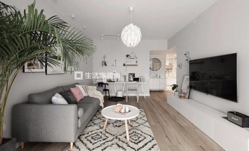 电视墙北欧 二居室