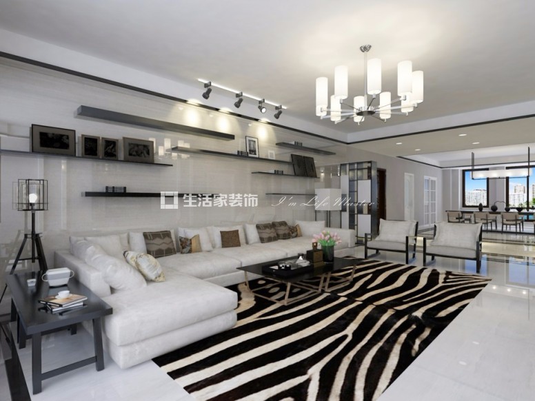 榻榻米条理感的明秀庄园220平现代