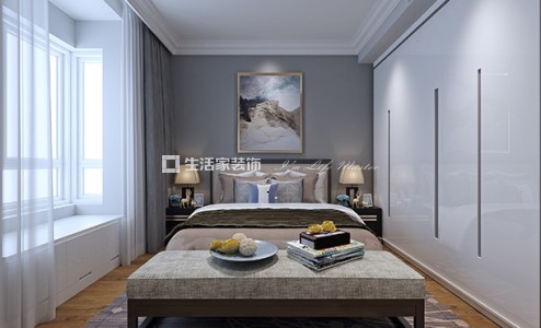 飘窗现代简约 二居室