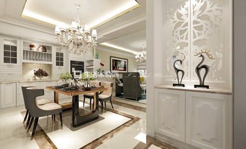 飘窗现代欧式 二居室