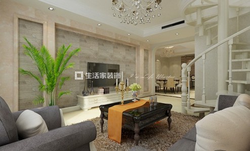 吊顶现代 欧式 三居室