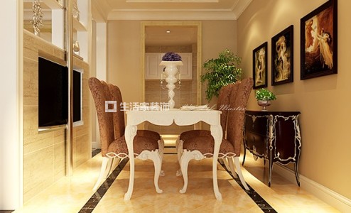 电视墙轻奢后现代 三居室