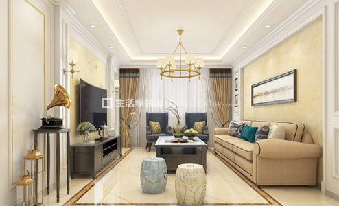 榻榻米简欧 二居室