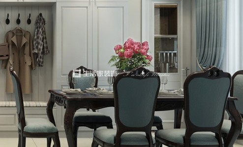 电视墙美式 三居室