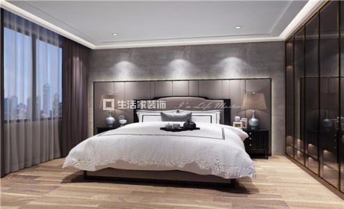 飘窗高档 金属质感 玻璃 硬包 灯光 拼花