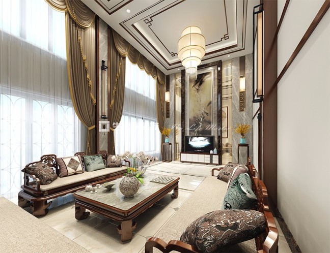 储物柜丹桂园  中式风格 装修效果图