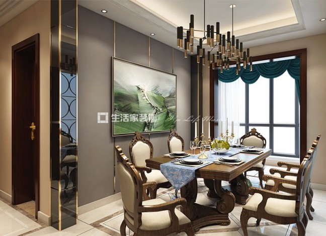 飘窗万豪公馆   欧式风格  装修效果图