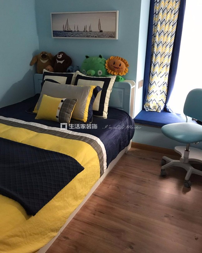 飘窗富力碧涛湾  中式风格  装修效果图