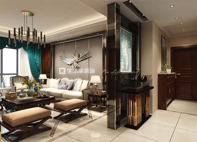 吊顶万豪公馆   欧式风格  装修效果图