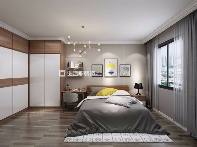 飘窗越秀区东风广场  北欧风格  装修效果图