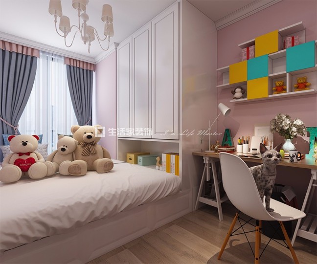 榻榻米岭南林语  北欧风格  装修效果图