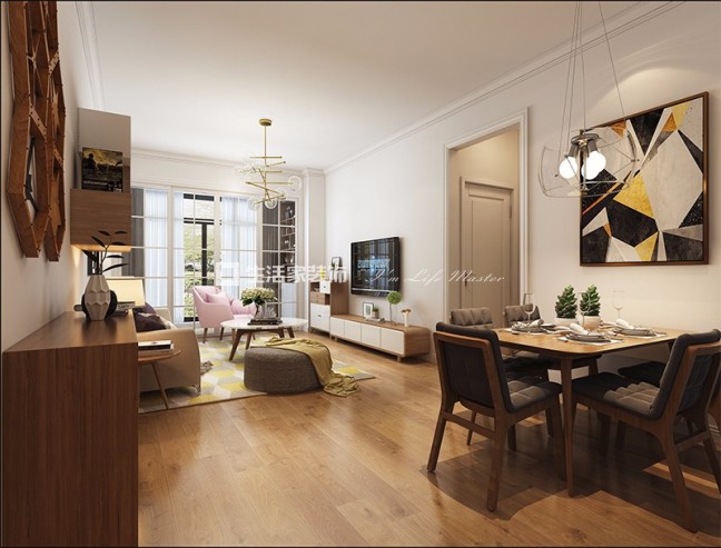 吊顶岭南林语  北欧风格  装修效果图