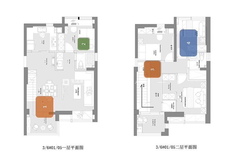 美式户型图装修效果图