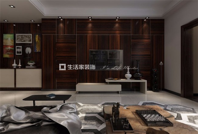 吊顶安金丽园160㎡现代简约风格装修