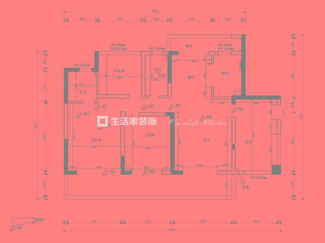 户型图金地意境、法式