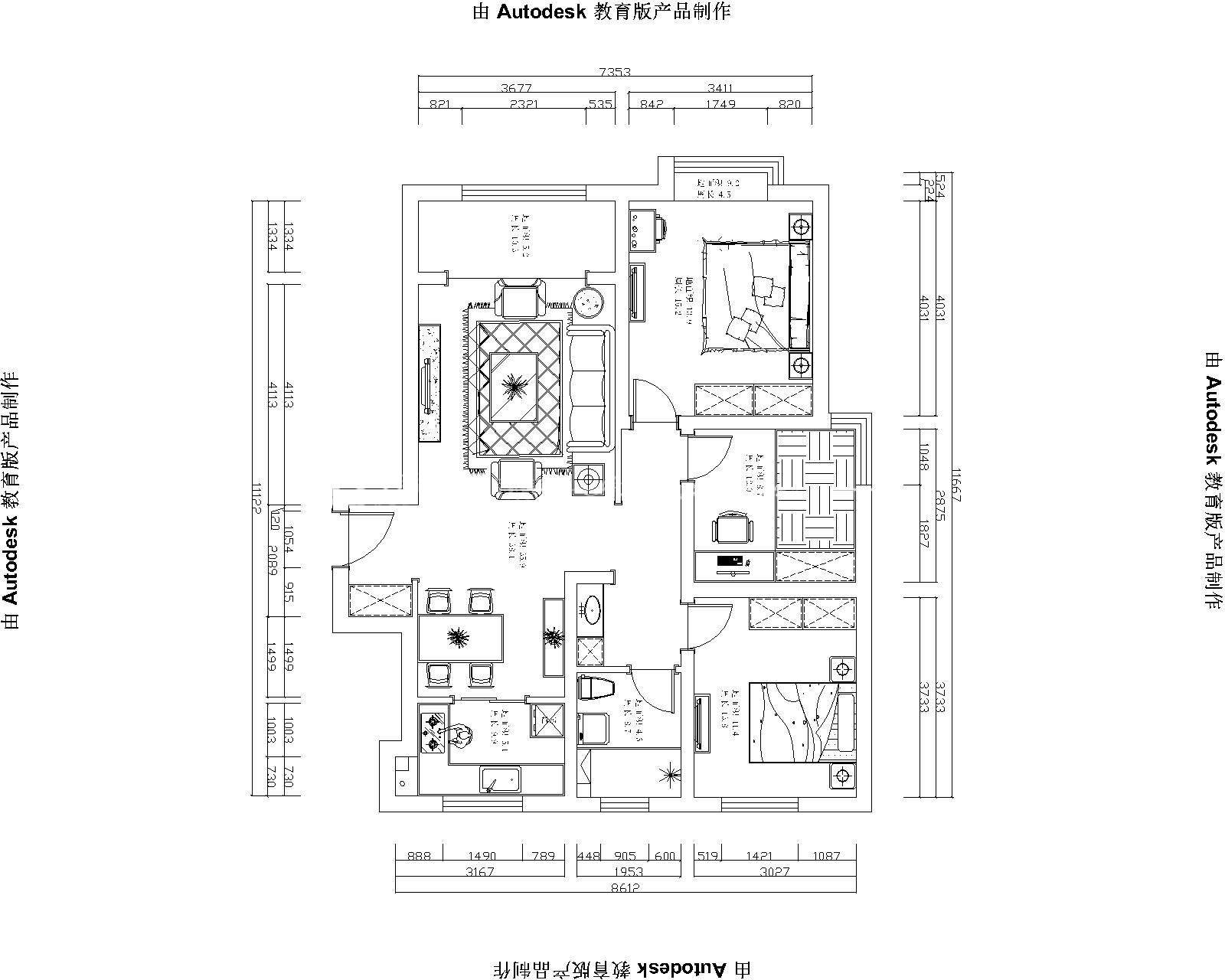 現(xiàn)代戶型圖裝修效果圖