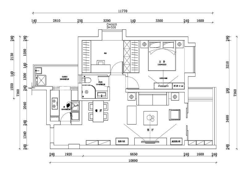 户型图一份宁静的北欧风情，绝非是蛊惑人心的虚华设计