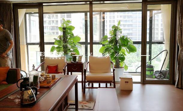 储物柜海尔绿城锦兰园240平中式家装案例