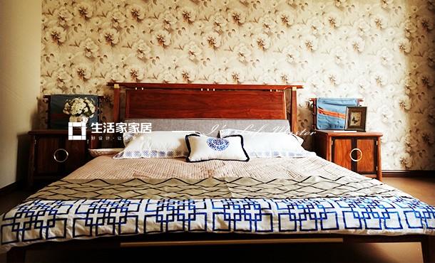 榻榻米海尔绿城锦兰园240平中式家装案例