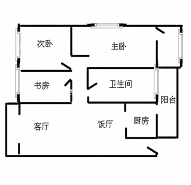 户型图东信园  混搭风格装修  生活家家居