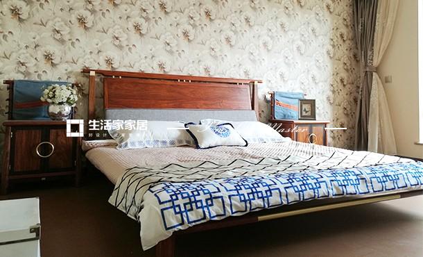 电视墙海尔绿城锦兰园240平中式家装案例