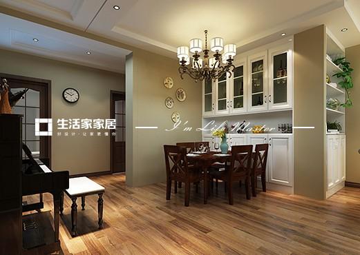 吊顶福景佳苑140平小美风格设计实景图