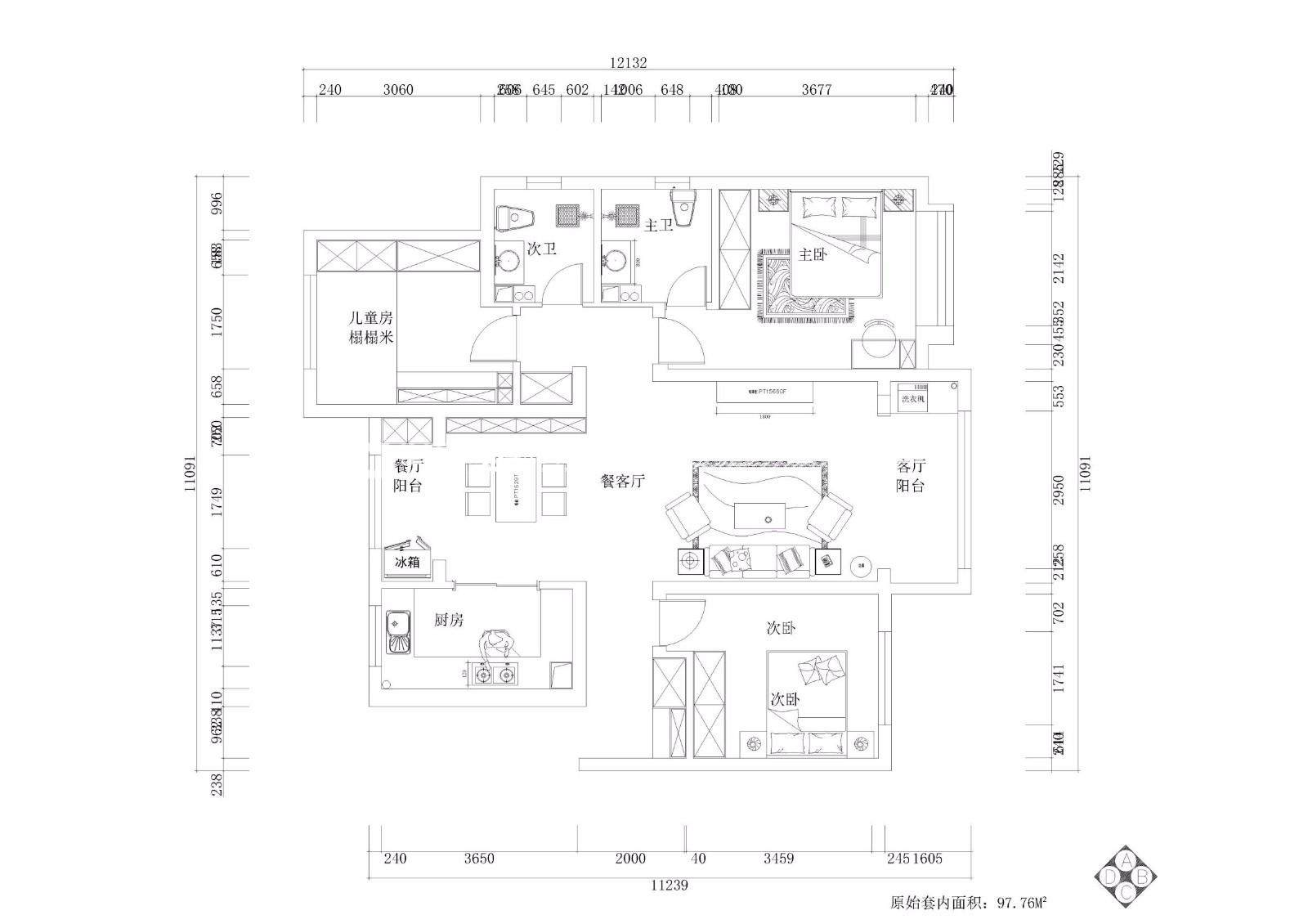 北歐餐廳裝修效果圖